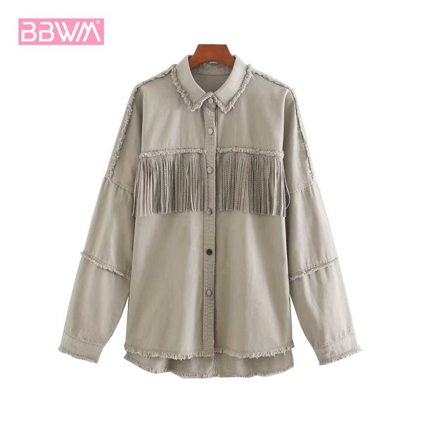 gray denim coat vintage bright diamond fringed irregular fray women's jacket lapel long sleeve harajuku chic loose female 210507, Black;brown
gray denim coat vintage bright diamond fringed irregular fray women's jacket lapel long sleeve harajuku chic loose female 210507, Black;brown