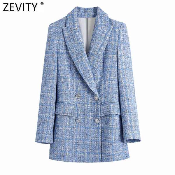 zevity women vintage plaid texture tweed woolen blazer coat office ladies long sleeve suits female outerwear chic ct699 210419, White;black
zevity women vintage plaid texture tweed woolen blazer coat office ladies long sleeve suits female outerwear chic ct699 210419, White;black