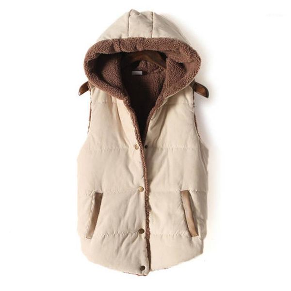 women's vests women jacket 2021 autumn winter slim vest jackets warm cotton hooded waistcoat female fashion waistcoats, Black;white
women's vests women jacket 2021 autumn winter slim vest jackets warm cotton hooded waistcoat female fashion waistcoats, Black;white