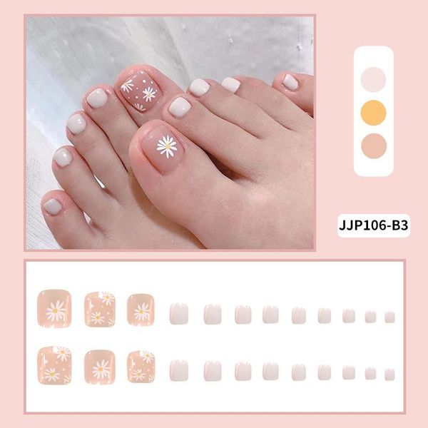 false nails 24pcs daisies printed toenail patch glue type removable short paragraph fashion manicure, Red;gold
false nails 24pcs daisies printed toenail patch glue type removable short paragraph fashion manicure, Red;gold
