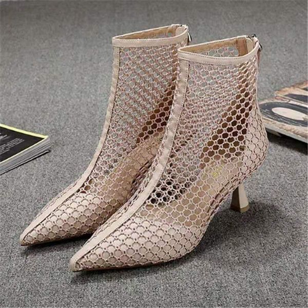 boots european and american hollow booties breathable zipper mid heel sandals women 's 2021 summer pointed stiletto heels, Black
boots european and american hollow booties breathable zipper mid heel sandals women 's 2021 summer pointed stiletto heels, Black