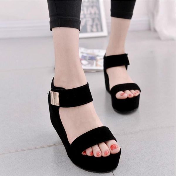 drop sandals summer women shoes wedges platform fashion fish mouth rome white black pure color
drop sandals summer women shoes wedges platform fashion fish mouth rome white black pure color