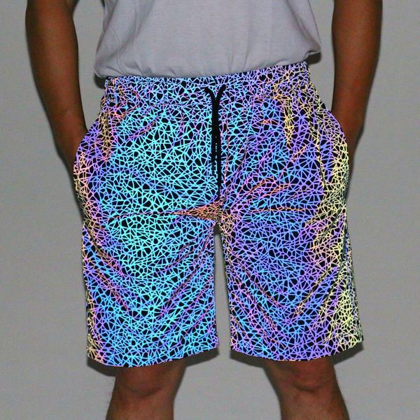 men's shorts 2021 summer colorful reflective casual bermudas man elastic waist light short masculino, White;black
men's shorts 2021 summer colorful reflective casual bermudas man elastic waist light short masculino, White;black