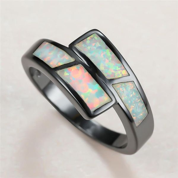 wedding rings punk female white opal stone charm 14kt black gold for women vintage bride geometry thin engagement ring, Slivery;golden
wedding rings punk female white opal stone charm 14kt black gold for women vintage bride geometry thin engagement ring, Slivery;golden