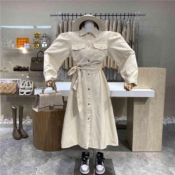 dresses single-lapel niche design breasted tie waist women's skirt bubble double pocket dress, Black;gray
dresses single-lapel niche design breasted tie waist women's skirt bubble double pocket dress, Black;gray