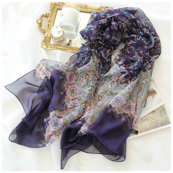 scarves exquisite classic grape purple mix color printed women fashion thin silk scarf shawl pashmina 100x185cm, Blue;gray
scarves exquisite classic grape purple mix color printed women fashion thin silk scarf shawl pashmina 100x185cm, Blue;gray