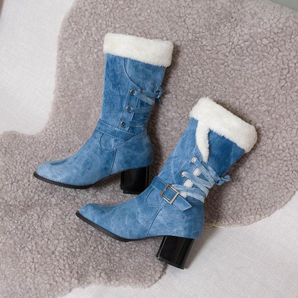 boots 2021 european, american and russian snow with plush zhongbang high heels, Black
boots 2021 european, american and russian snow with plush zhongbang high heels, Black