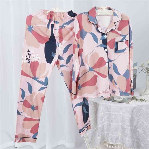 women's two-piece home suit for spring and summer long-sleeved cotton pants pajamas print full sleep woman pijama set 210809, Black;red
women's two-piece home suit for spring and summer long-sleeved cotton pants pajamas print full sleep woman pijama set 210809, Black;red