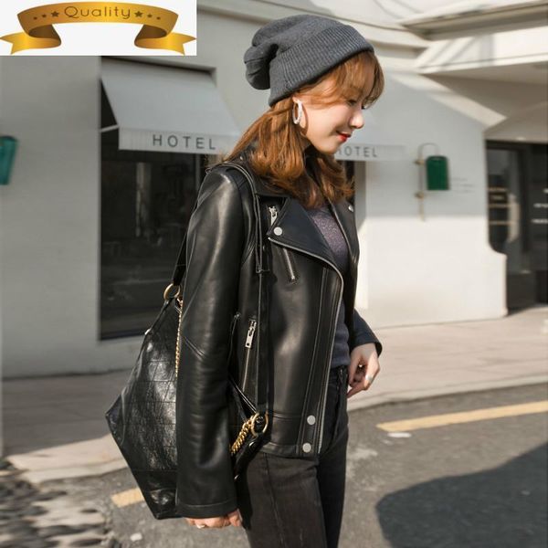 leather genuine 2021 jacket women short real sheepskin motorcycle coat chaqueta cuero mujer 2481 pph313 women's & faux, Black
leather genuine 2021 jacket women short real sheepskin motorcycle coat chaqueta cuero mujer 2481 pph313 women's & faux, Black