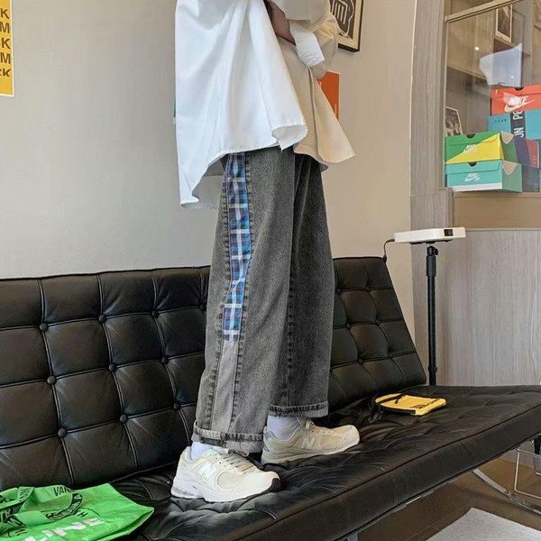 spring and summer loose straight-leg jeans male korean casual all-match trend youth stretch nine-point pants men's, Blue
spring and summer loose straight-leg jeans male korean casual all-match trend youth stretch nine-point pants men's, Blue