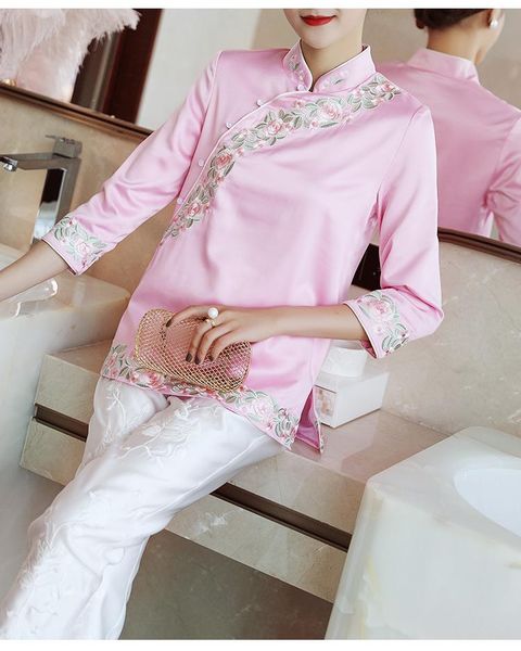 women's jackets autumn original design han style chinese embroidered snow linen cheongsam jacket outwear for women, Black;brown
women's jackets autumn original design han style chinese embroidered snow linen cheongsam jacket outwear for women, Black;brown
