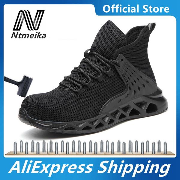 boots safety shoes waterproof breathable anti-slip eva sole labor protection steel toe anti-smashing anti-stabbing work, Black
boots safety shoes waterproof breathable anti-slip eva sole labor protection steel toe anti-smashing anti-stabbing work, Black