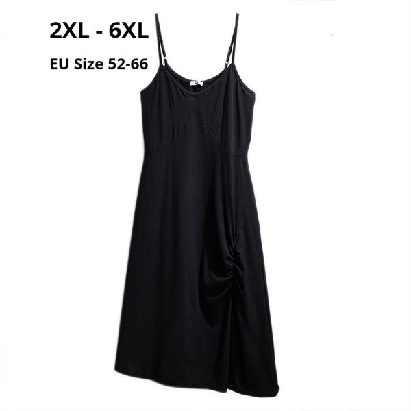 dresses plus size 6xl 5xl 4xl 3xl 2xl spaghetti strap dresses femme cotton blend black clothing ladies slim camisole vest dress, Black;gray
dresses plus size 6xl 5xl 4xl 3xl 2xl spaghetti strap dresses femme cotton blend black clothing ladies slim camisole vest dress, Black;gray