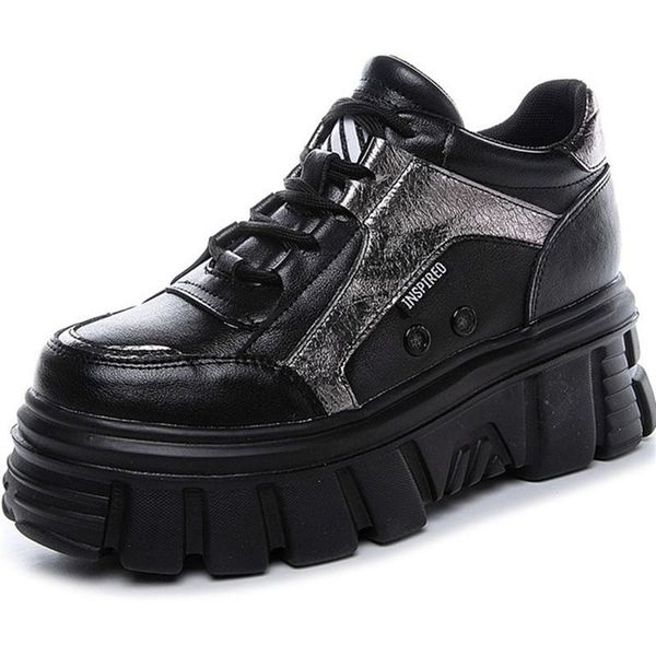 dress shoes small white leather increased women's 2021 spring autumn fashion casual wild round head sports, Black
dress shoes small white leather increased women's 2021 spring autumn fashion casual wild round head sports, Black