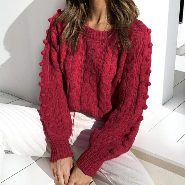 chic women plain sweaters red jacquard long sleeve pullover ribbed autumn and winter female warm clothing women's, White;black
chic women plain sweaters red jacquard long sleeve pullover ribbed autumn and winter female warm clothing women's, White;black