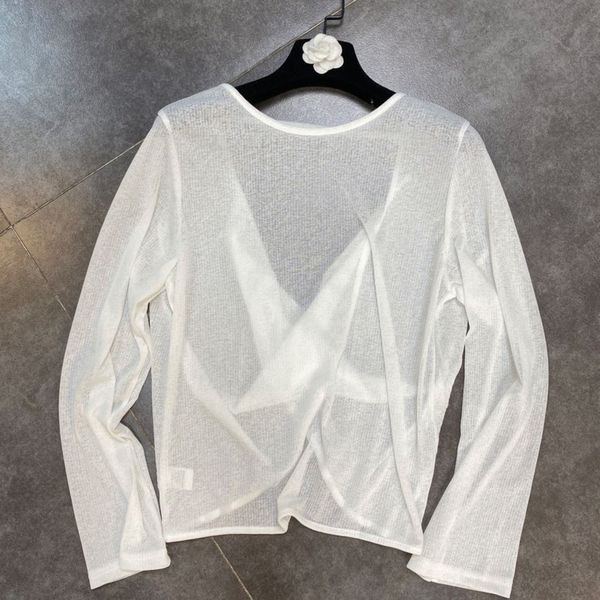 summer fashion casual long sleeve slightly transparent hazy feeling open back twist simple shirt women sj996 210525, White
summer fashion casual long sleeve slightly transparent hazy feeling open back twist simple shirt women sj996 210525, White