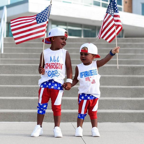 boys clothing sets baby suits kids clothes wear summer cotton t-shirt striped sleeveless hooded sports pants casual suit tracksuit 2pcs b825, White
boys clothing sets baby suits kids clothes wear summer cotton t-shirt striped sleeveless hooded sports pants casual suit tracksuit 2pcs b825, White