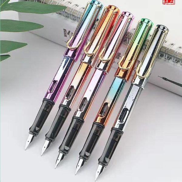 gradient colored metal water ink pen 0.5mm fine stainless steel tip fountain office school supply student writing stationery pens
gradient colored metal water ink pen 0.5mm fine stainless steel tip fountain office school supply student writing stationery pens