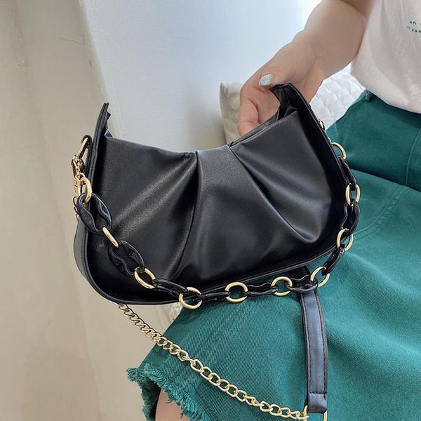 evening bags small pleated women's handbag brand designer soft pu leather shoulder armpit chain clutch tote bag black lady crossbody
evening bags small pleated women's handbag brand designer soft pu leather shoulder armpit chain clutch tote bag black lady crossbody