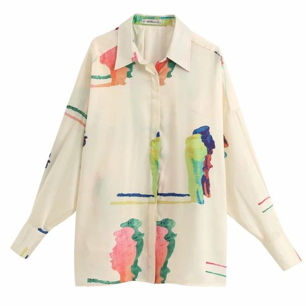 women's blouses & shirts flabbit summer women long-sleeved shirt with lapel collar ink printing button placket the back of folds blouse, White
women's blouses & shirts flabbit summer women long-sleeved shirt with lapel collar ink printing button placket the back of folds blouse, White