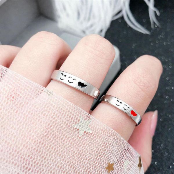 lovers men and women's red heart-shaped adjustable korean fashion interwoven love ring, Black
lovers men and women's red heart-shaped adjustable korean fashion interwoven love ring, Black