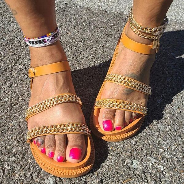 women sandals summer 2021 female shoes woman platform casual open toe buckle metal chain decoration wedges flat, Black
women sandals summer 2021 female shoes woman platform casual open toe buckle metal chain decoration wedges flat, Black