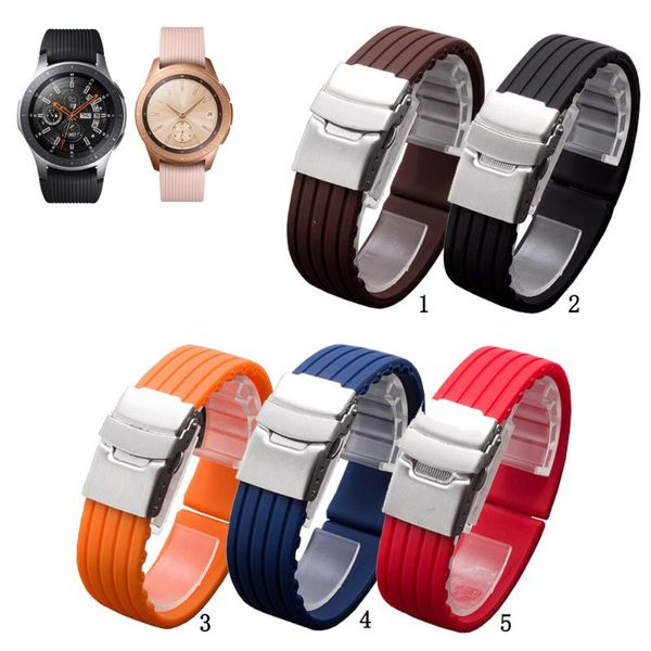 watch bands 20mm 22mm soft silicone band rubber strap for samsung galaxy 42mm 46mm watch3 41mm 45mm replacement, Black;brown 
watch bands 20mm 22mm soft silicone band rubber strap for samsung galaxy 42mm 46mm watch3 41mm 45mm replacement, Black;brown