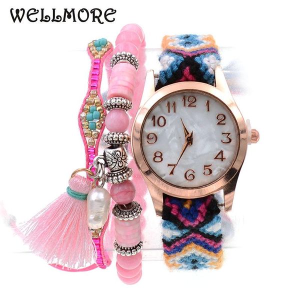 wristwatches wellmore women watches boho style 2pcs beads bracelets with watch combination wrist for quartz wholesale, Slivery;brown
wristwatches wellmore women watches boho style 2pcs beads bracelets with watch combination wrist for quartz wholesale, Slivery;brown