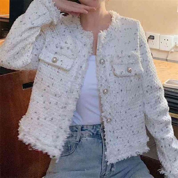autumn women single-breasted tweed woolen coat round neck long sleeve tassel jacket design 210520, Black;brown
autumn women single-breasted tweed woolen coat round neck long sleeve tassel jacket design 210520, Black;brown