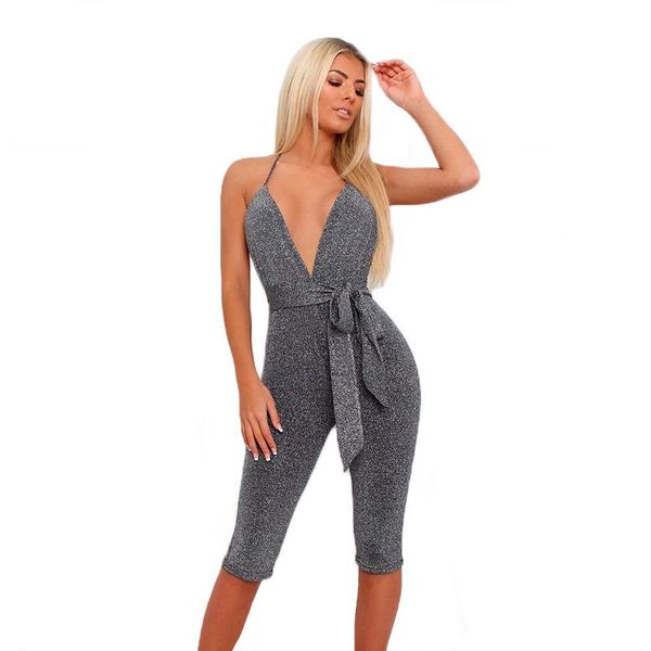 women's jumpsuits & rompers women summer fashion sleeveless halter backless playsuit pants club shinny slim bandage off shoulder 2021, Black;white
women's jumpsuits & rompers women summer fashion sleeveless halter backless playsuit pants club shinny slim bandage off shoulder 2021, Black;white