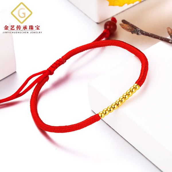 little gold bead bracelet full 3d hard 66 dashun perfect red bracelet, Golden;silver
little gold bead bracelet full 3d hard 66 dashun perfect red bracelet, Golden;silver