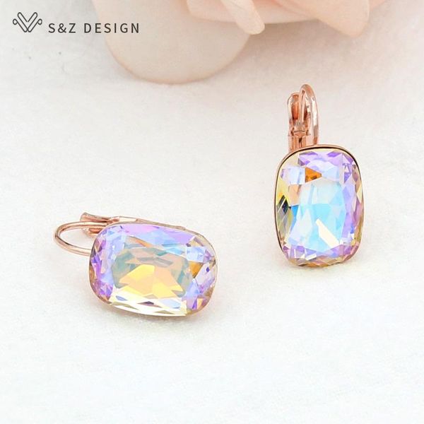 dangle & chandelier s&z design europe 585 rose gold square crystal earrings for women wedding party fashion temperament elegant jewelry, Silver
dangle & chandelier s&z design europe 585 rose gold square crystal earrings for women wedding party fashion temperament elegant jewelry, Silver