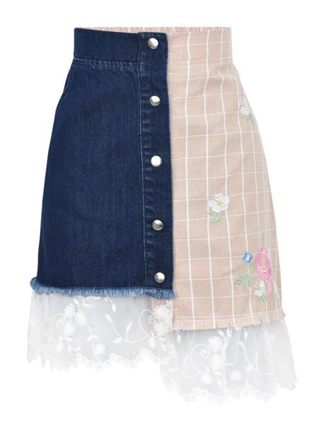 skirts asymmetric skirt student denim splicing sweet mesh streetwear embroidered plaid 2021 cute, Black
skirts asymmetric skirt student denim splicing sweet mesh streetwear embroidered plaid 2021 cute, Black
