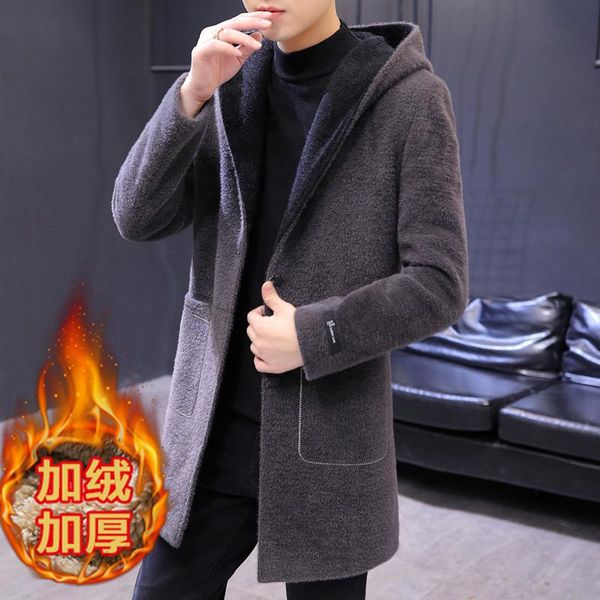 men's wool & blends arrival winter casual trench men hooded coat jacket / business thick warm woolen large size s-4xl, Black
men's wool & blends arrival winter casual trench men hooded coat jacket / business thick warm woolen large size s-4xl, Black