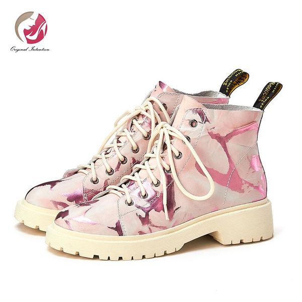 boots original intention fashion cross-tied round toe ankle woma pink mixed colors chunky mid heels shoes woman, Black
boots original intention fashion cross-tied round toe ankle woma pink mixed colors chunky mid heels shoes woman, Black