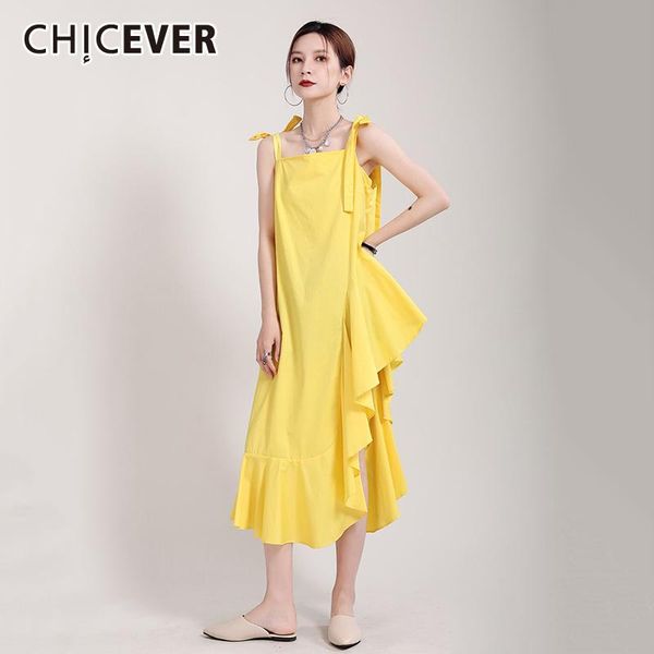 casual dresses chicever yellow dress for women square collar sleeveless high waist mid solid ruffles females fashion 2021 summer, Black;gray
casual dresses chicever yellow dress for women square collar sleeveless high waist mid solid ruffles females fashion 2021 summer, Black;gray