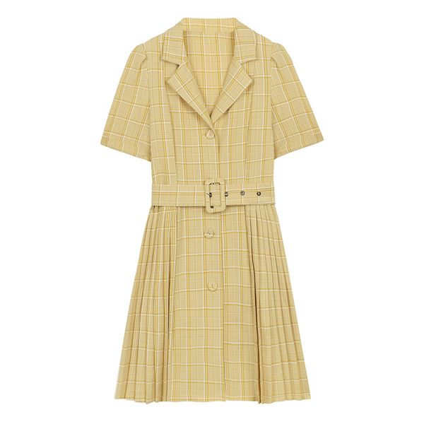 yellow light green pink plaid notch collar sash a-line single-breast short sleeve ruched mini dress summer d1811 210514, Black;gray
yellow light green pink plaid notch collar sash a-line single-breast short sleeve ruched mini dress summer d1811 210514, Black;gray