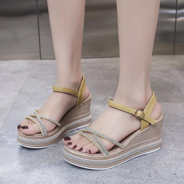 dress shoes 2021 sandals high heels buckle strap ladies summer suit female beige increasing height all-match clogs wedge high-heel, Black
dress shoes 2021 sandals high heels buckle strap ladies summer suit female beige increasing height all-match clogs wedge high-heel, Black