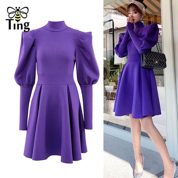 casual dresses tingfly vintage elegant mini party lady girls puff full sleeve high waist fashion a line short dress vestidos, Black;gray
casual dresses tingfly vintage elegant mini party lady girls puff full sleeve high waist fashion a line short dress vestidos, Black;gray