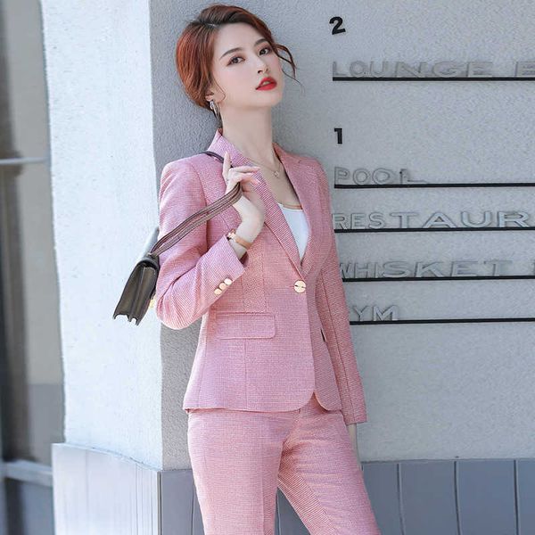 autumn and winter women's professional overalls female suit fashion plaid ladies suit pants two-piece set casual trousers 210527, White
autumn and winter women's professional overalls female suit fashion plaid ladies suit pants two-piece set casual trousers 210527, White