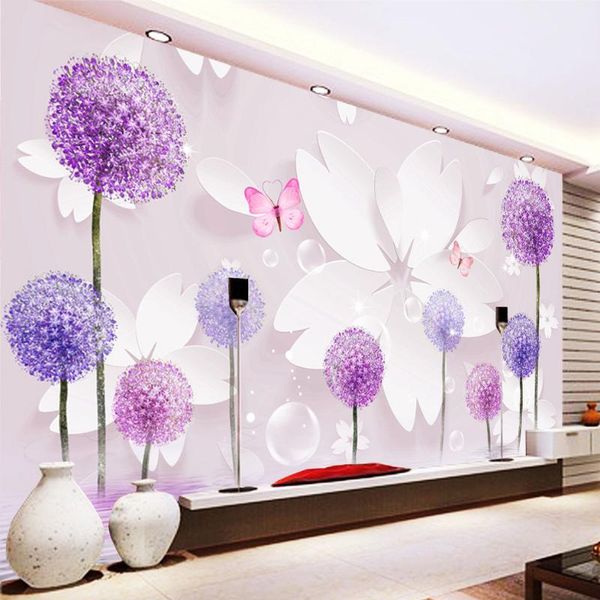 wallpapers custom 3d mural wallpaper dandelion flower stereoscopic living room sofa tv background po wall cloth home decor
wallpapers custom 3d mural wallpaper dandelion flower stereoscopic living room sofa tv background po wall cloth home decor