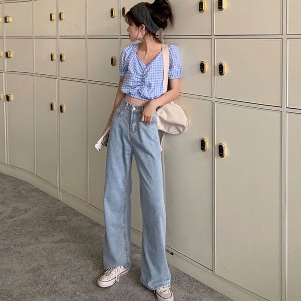 jeans women full length wide leg denim solid vintage high waist all-match womens trousers fashion korean chic daily leisure new, Blue
jeans women full length wide leg denim solid vintage high waist all-match womens trousers fashion korean chic daily leisure new, Blue