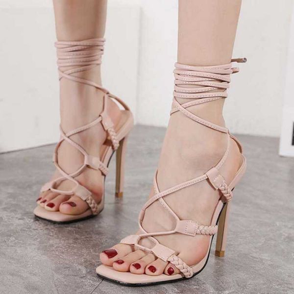 sandals 2021 lace up high heeled summer pumps heel women shoes dress square toe big size 42, Black
sandals 2021 lace up high heeled summer pumps heel women shoes dress square toe big size 42, Black
