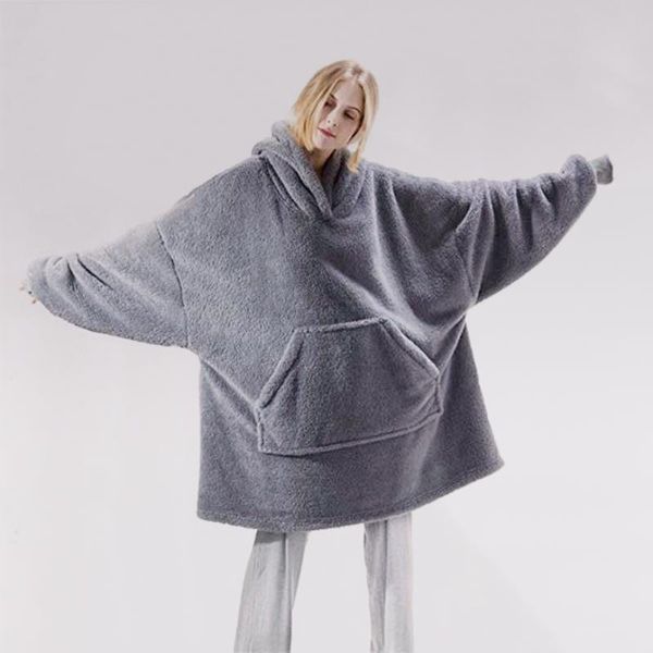 women's sleepwear winter warm thick tv hooded blanket giant hoodies outdoor hiking pocket oversized for travel home, Black;red
women's sleepwear winter warm thick tv hooded blanket giant hoodies outdoor hiking pocket oversized for travel home, Black;red