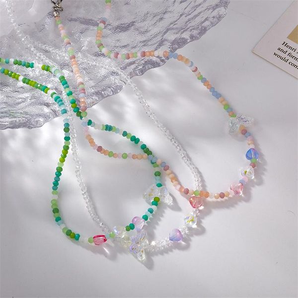 chokers fashion butterfly love heart candy color transparent geometric round beaded acrylic necklace for women handmade jewelry, Golden;silver
chokers fashion butterfly love heart candy color transparent geometric round beaded acrylic necklace for women handmade jewelry, Golden;silver
