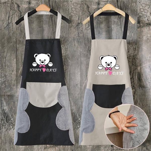wiping hand apron waterproof stained home kitchen cooking waist korean creative bear hanging neck wipe towel aprons
wiping hand apron waterproof stained home kitchen cooking waist korean creative bear hanging neck wipe towel aprons