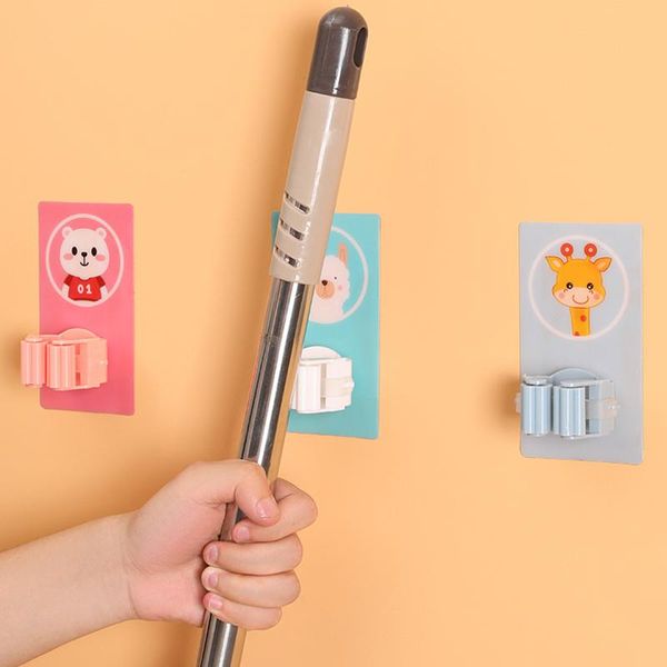 hooks & rails cartoon punching mop hook bathroom holder broom storage sticky strong self-adhesive clip
hooks & rails cartoon punching mop hook bathroom holder broom storage sticky strong self-adhesive clip