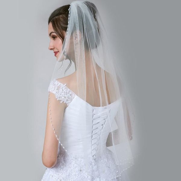 bridal veils white/ivory champagne 1 layer cathedral handmade beaded edge wedding veil bride accessories, Black
bridal veils white/ivory champagne 1 layer cathedral handmade beaded edge wedding veil bride accessories, Black
