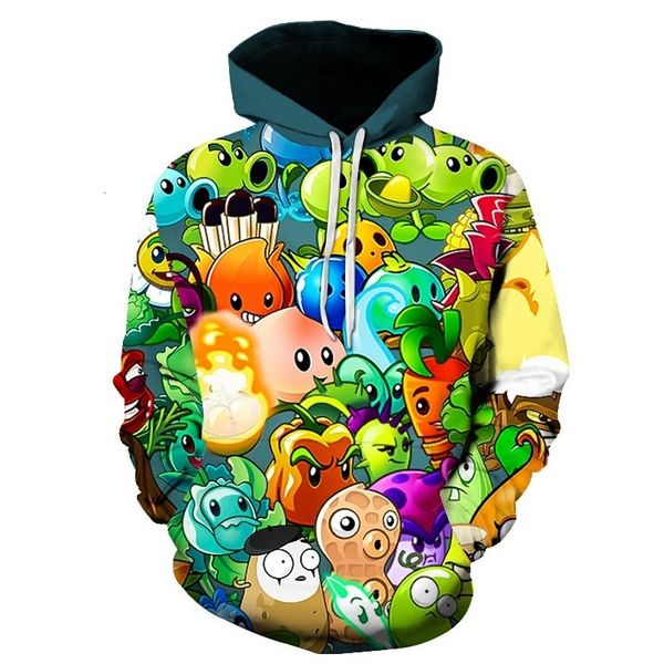 new children's clothing plant war zombie game cartoon 3d printed hoodie men's top, Black
new children's clothing plant war zombie game cartoon 3d printed hoodie men's top, Black