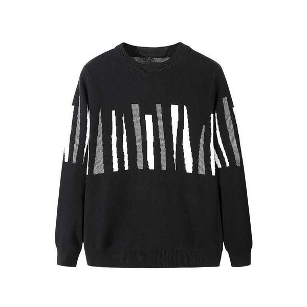 mens casual sweater clothes cotton striped pattern pullover knitted sweaters coats for men oversize autumn pull homme 210601, White;black
mens casual sweater clothes cotton striped pattern pullover knitted sweaters coats for men oversize autumn pull homme 210601, White;black